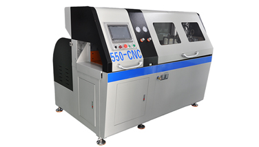 鋁型材切割機加工后材料表面有臺階痕怎么處理？