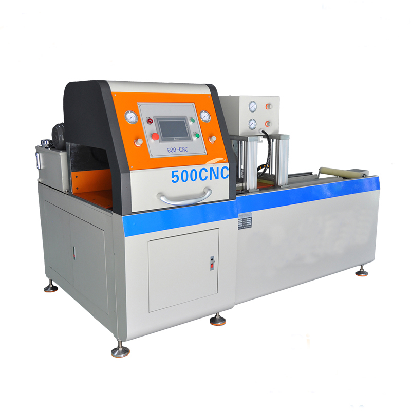 泰州李總采購日意嘉500半分刀全自動切鋁機